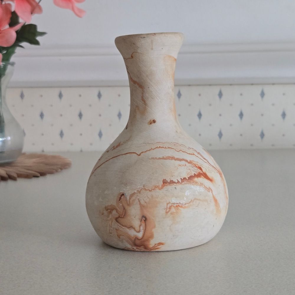 Nemadji Pottery Native American Clay Aztec Vase Made-in-USA